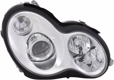 W203 HEADLIGHT STD FL NON X WHITE NEW RIGHT