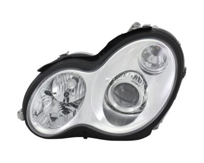 W203 HEADLIGHT STD FL NON X WHITE NEW LEFT