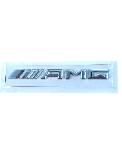 AMG 3D SILVER BADGE NEW