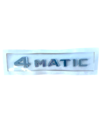 4 MATIC FLAT BADGE SILVER NEW