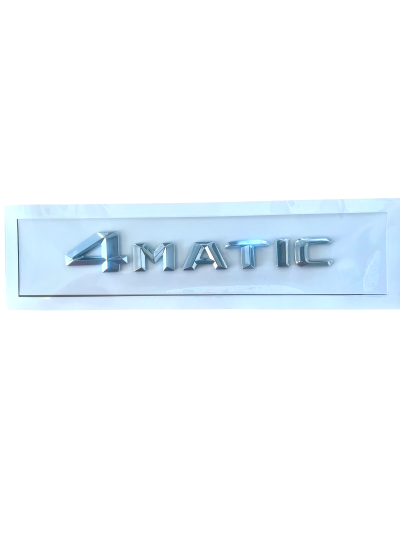 4 MATIC 3D BADGE SILVER NEW