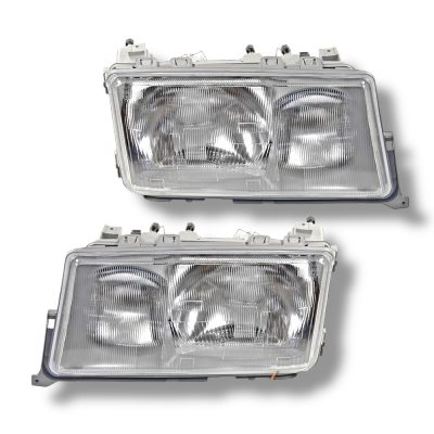 W201 190E 1982 - 1993 COMPLETE HEADLIGHTS NEW L OR R